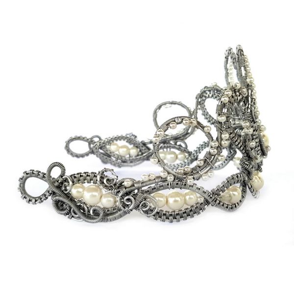 Tiara - Pearl - Aluminium Wire