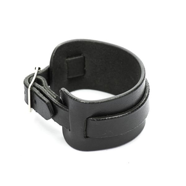 Leather Cuff Bracelet - Black