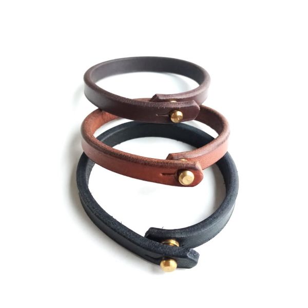 Leather (Single) Holster Bracelet - Black