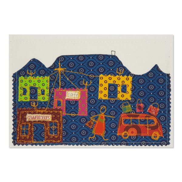 Table Mountain - Greetings Card - A5 - Textile Art - single