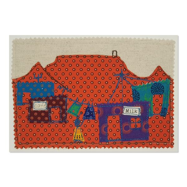 Table Mountain - Greetings Card - A5 - Textile Art - single